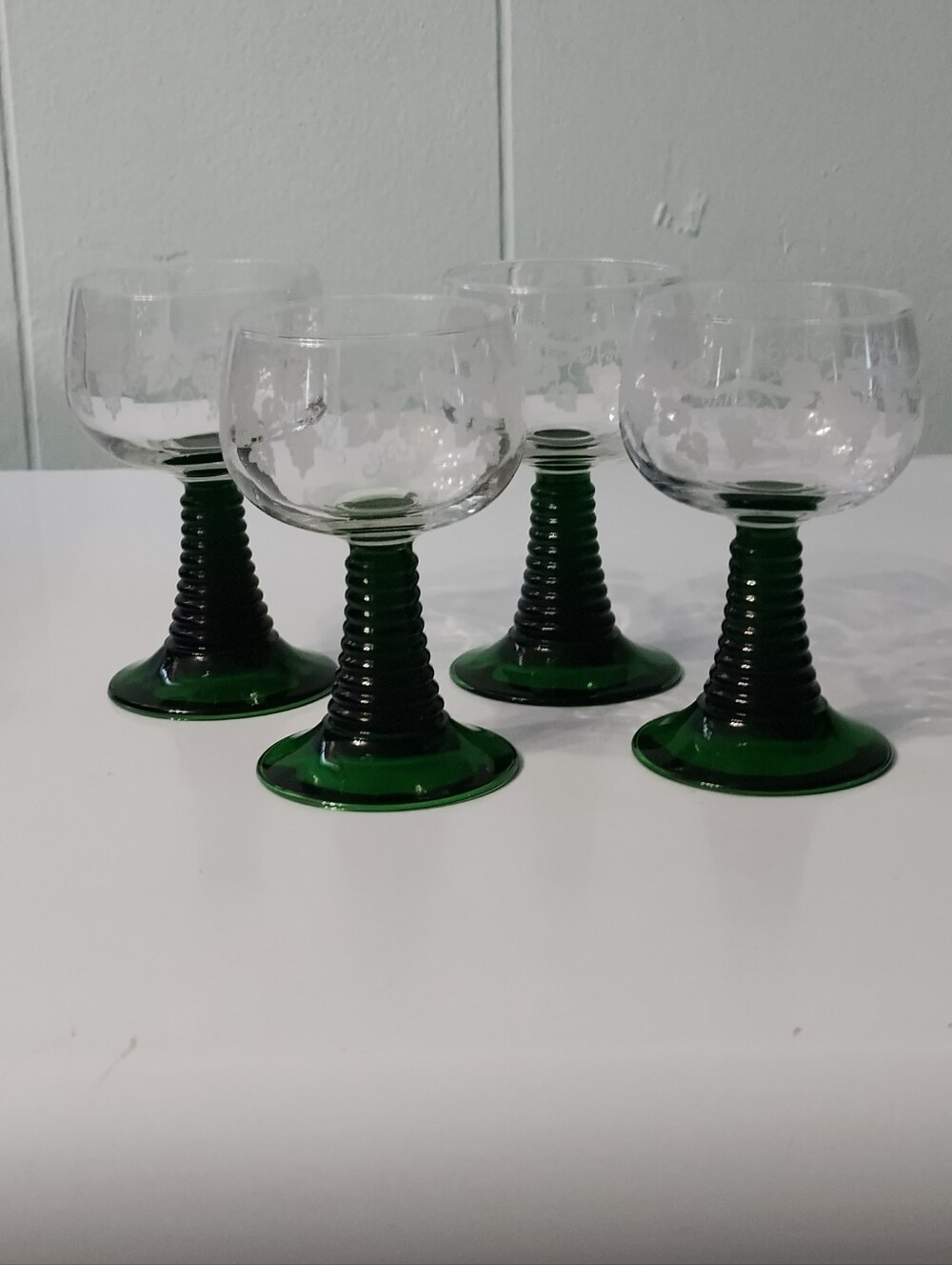 Vintage Luminarc Roemer Wineglasses France- Set Of 4